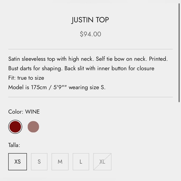 JUSTIN TOP - Burgundy - Picture 4 of 7